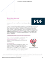 Ejercicio Físico y La Salud Mental - Psicologia y Conducta