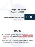 Anti-Rape Law of 1997 (RA 8353)