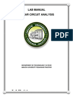 Linear Circuit Analysis Lab Manual Beee