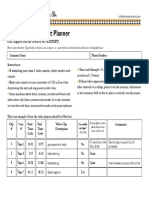 Video Editing Project Planner