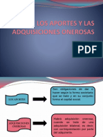 Los Aportes y Las Adquisiciones Onerosas