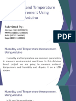 Humidity and Temperature Measurement Using Arduino: Submitted By