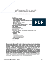 Evidence-Based Management of Acute Lung Injury and Acute Respiratory Distress Syndrome