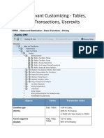 Pricing Relevant Customizing