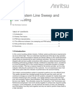 BTS System Line Sweep and PIM Testing: by Nicholas Cannon