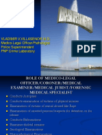 Vladimir V.Villasenor M.D. Medico-Legal Officer/Pathologist Police Superintendent PNP Crime Laboratory