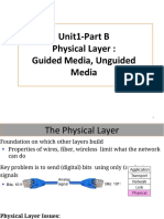 Unit1-Part B Physical Layer: Guided Media, Unguided Media