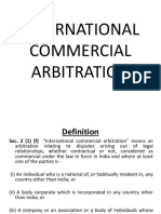 International Commercial Arbitration