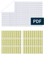 Abecedario para Pegar en La Mesa