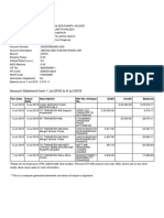 Account Statement From 1 Jul 2018 To 8 Jul 2018: TXN Date Value Date Description Ref No./Cheque No. Debit Credit Balance