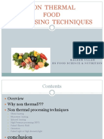 Non Thermal Food Processing Techniques: Present By: Kaleemullah Bs Food Science & Nutrition