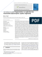 U The Effects of Forest Fragmentation On Euglossine Bee