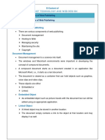 Components of Web Publishing Document Management