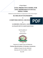 Multilevel Predictive Model For Detecting Depression in Social Media Users