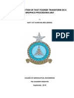 Implementation of Fast Fourier Transform (FFT) On Graphics Processing Unit (GPU)