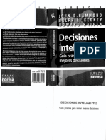 Decisiones Inteligentes - Guía Práctica para Tomar Mejores Decisiones - John S, Hammond PDF