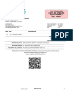 Nota de Crédito Electrónica: Jatsa Sociedad Anonima Cerrada