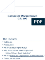 Computer Organization CS1403