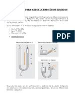 Instrumentos para Medir La Presión de Liquidos