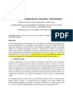 Determinacion de Carbonatos y Bicarbonatos