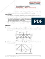 ACTIVIDAD GRUPAL - SESIÓN 07 - Análisis Estructural - Método de Secciones