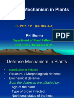 Defence Mechanism in Plants