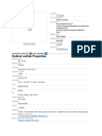 Sodium Sulfate Properties