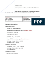 Oxidation) Reduction (Redox) Reactions