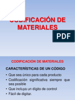 Codificación de Materiales