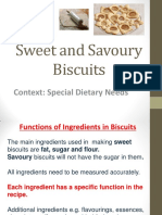 Sweet and Savoury Biscuits: Context: Special Dietary Needs