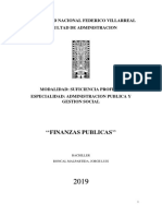 Finanzas Publicas - Trabajo de Sustentacion de Jorge Roncal