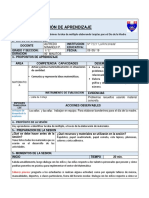 Sesión de Aprendizaje Matematica