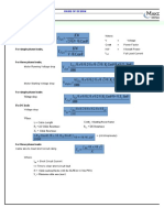 Cable Sizing Worksheet