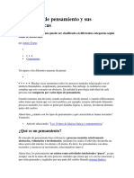 Los 9 Tipos de Pensamiento y Sus Características