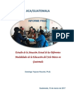 Las Diferentes Modalidades de La Educación Del Ciclo Básico en Guatemala PDF