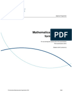 Mathematical Studies Formula Booket