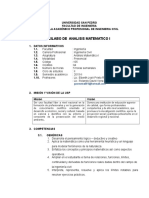 Analisis Matematico I