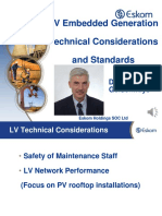 Standards For Low Voltage Embedded Generation