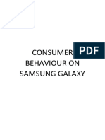 Report Consumer Behaviour On Samsung