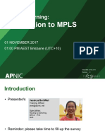 Introduction of MPLS Services