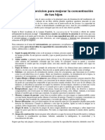 Ejercicios para Mejorar Concentraciónción de Niños-Niñas