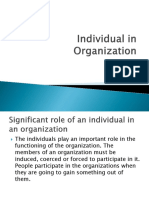 Individual in Organization