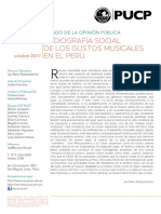 IOP (2017) Radiografía Social de Los Gustos Musicales en El Perú PDF