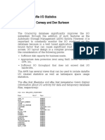 Oracle 10g Datafile I/O Statistics Mike Ault, Harry Conway and Don Burleson