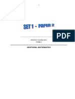 Add Maths Perfect Score Module Form 4 Set 1 p2