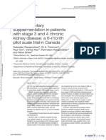 Probiotic Dietary Supplementation St3-4CKD 6mo Canada CurMedResOpin 2009