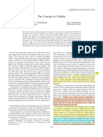 Borsboom, D., Mellenbergh, G. J., & Van Heerden, J. (2004) - The Concept of Validity. Psychological Review, 111 (4), 1061-1071