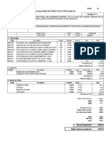 Análisis de Precios Unitarios