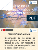 Anemia en Niños Adolescentes Minsa