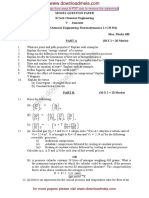 Chemical Engineering V SEM SET 1